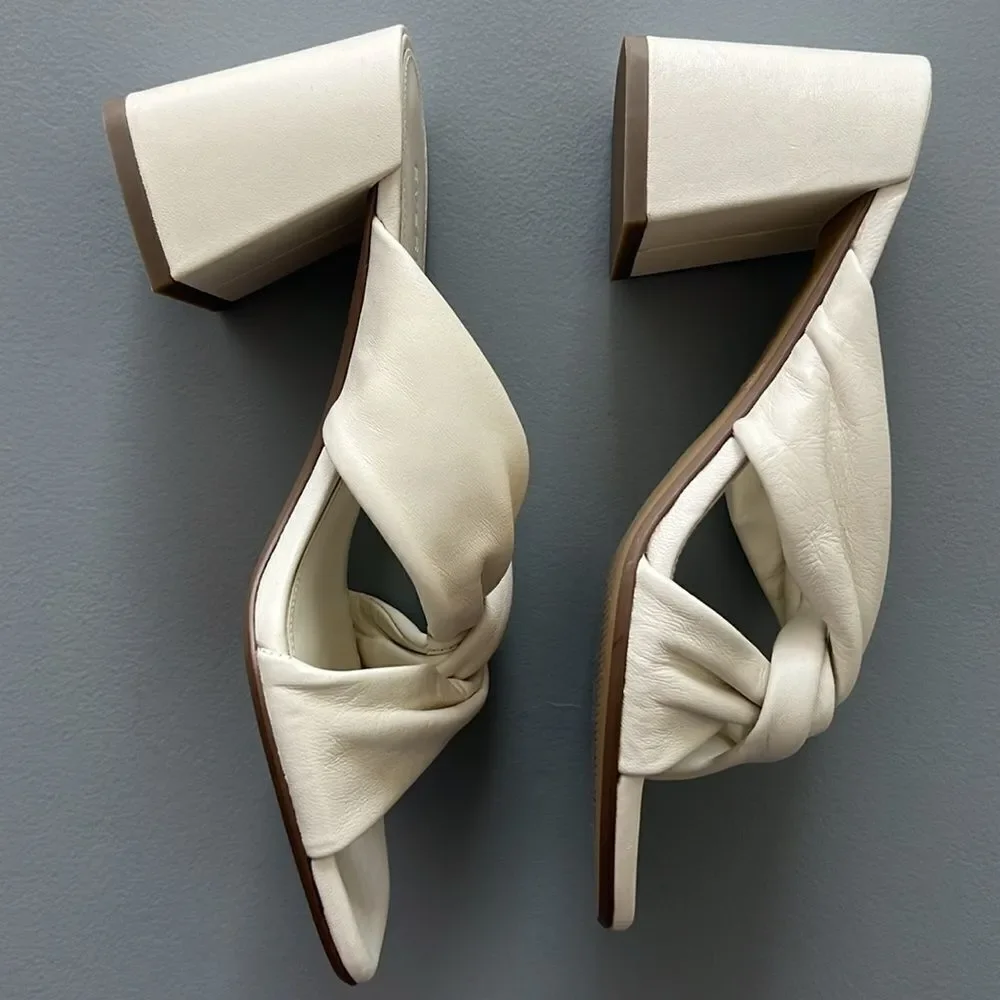 New Everlane The Day Twist Heel in Canvas Size 6